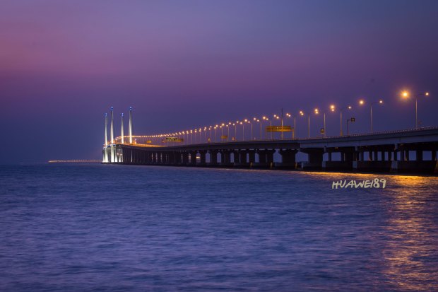 Penang Second Bridge breaking dawn